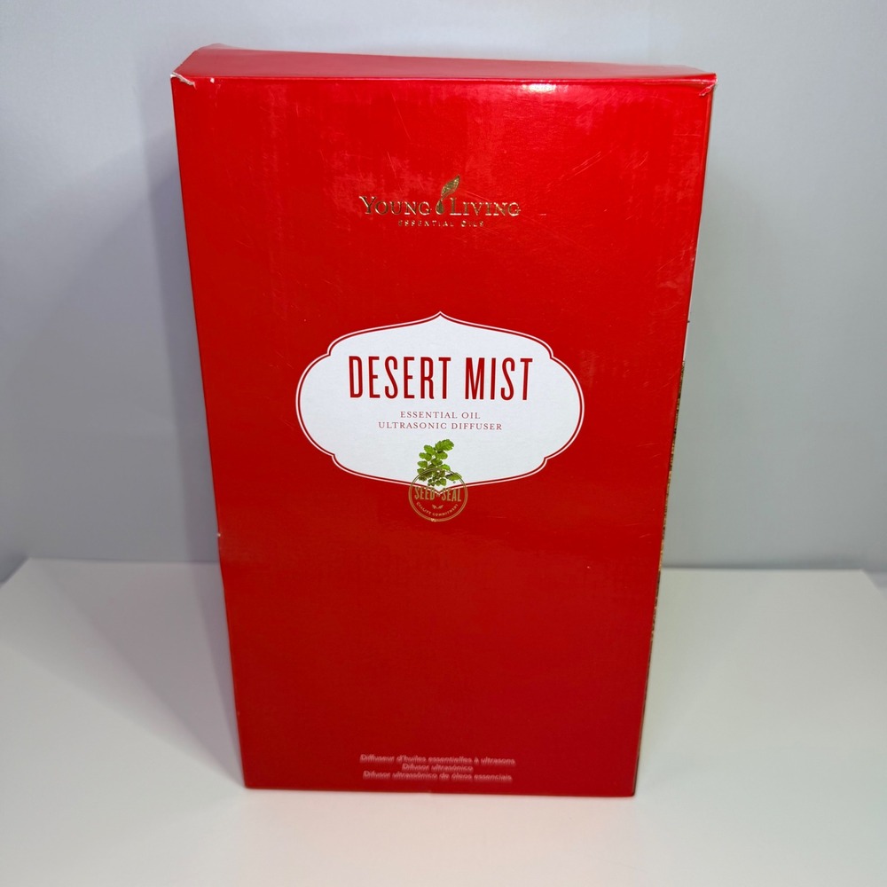 Young Living Desert Mist Ultrasonic Essential Oil Diffuser White Gold Moroccan